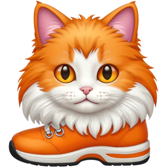 Cat wearing shoes emoji