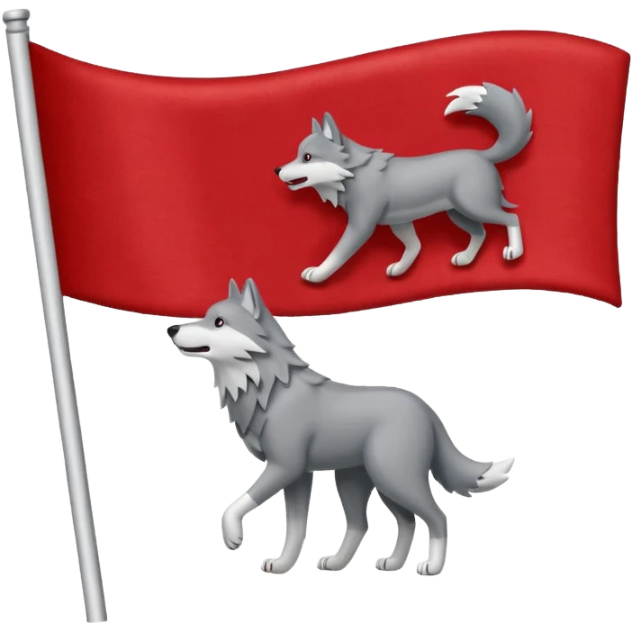 Flag that says #Wolf99 emoji