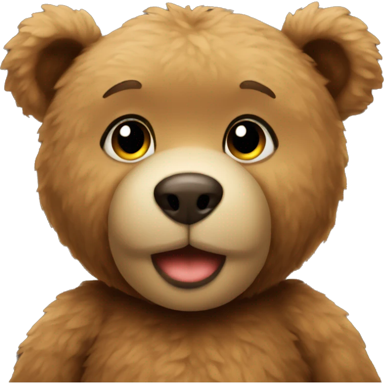 Teddy bear inlove emoji