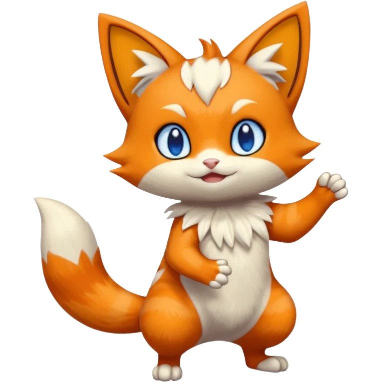 Meowstic-Torracat-Fakémon-hybrid-creature (full body)  emoji