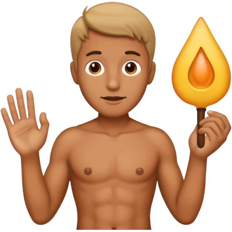 a man masterbating showing his penis emoji