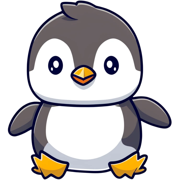 cute penguin with airplane wings emoji