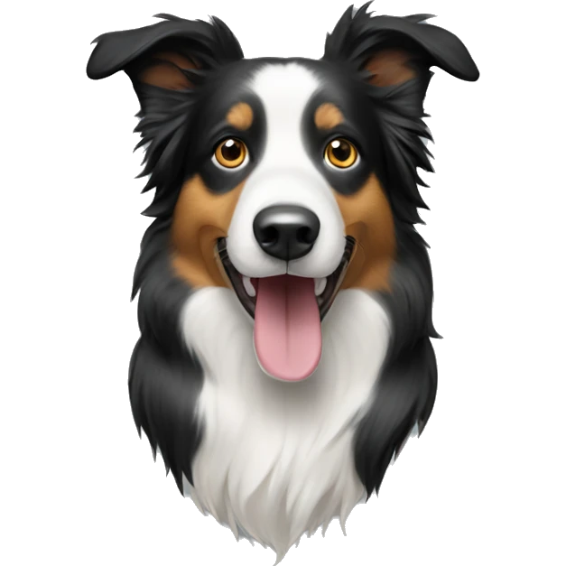 Boarder collie dog emoji