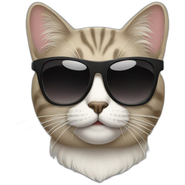 Cat with sunglasses emoji