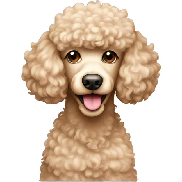 Beige Poodle emoji