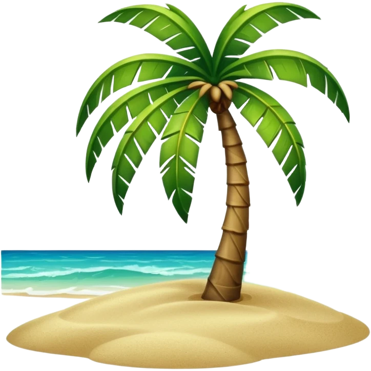 palm and sea emoji