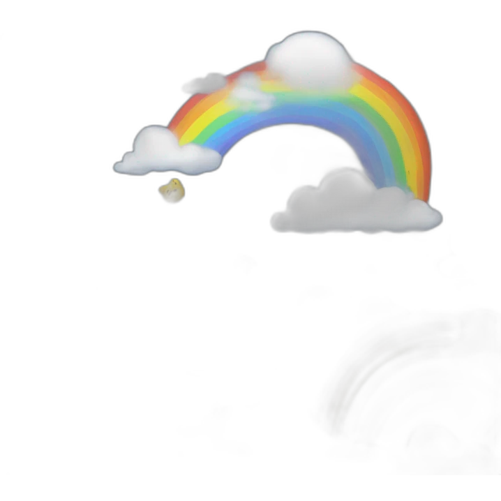 Arc en ciel nuage emoji