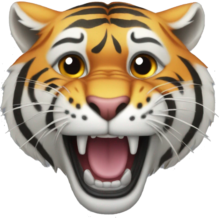tiger roaring emoji