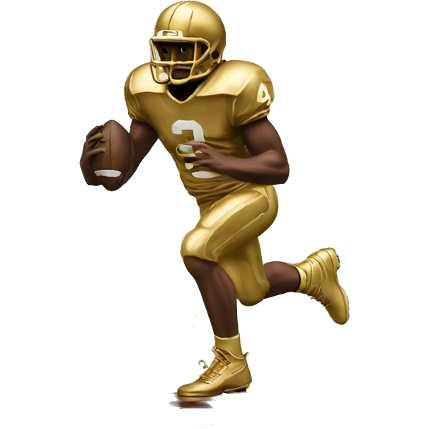 Heisman trophy replica emoji