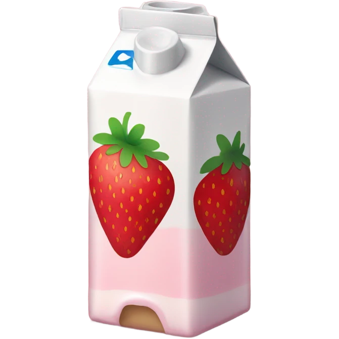 strawberry milk carton emoji