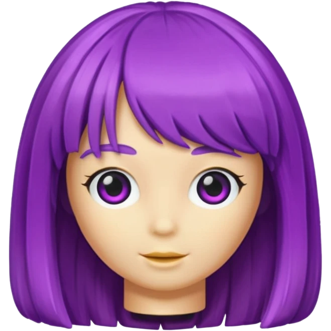 wig on toy emoji