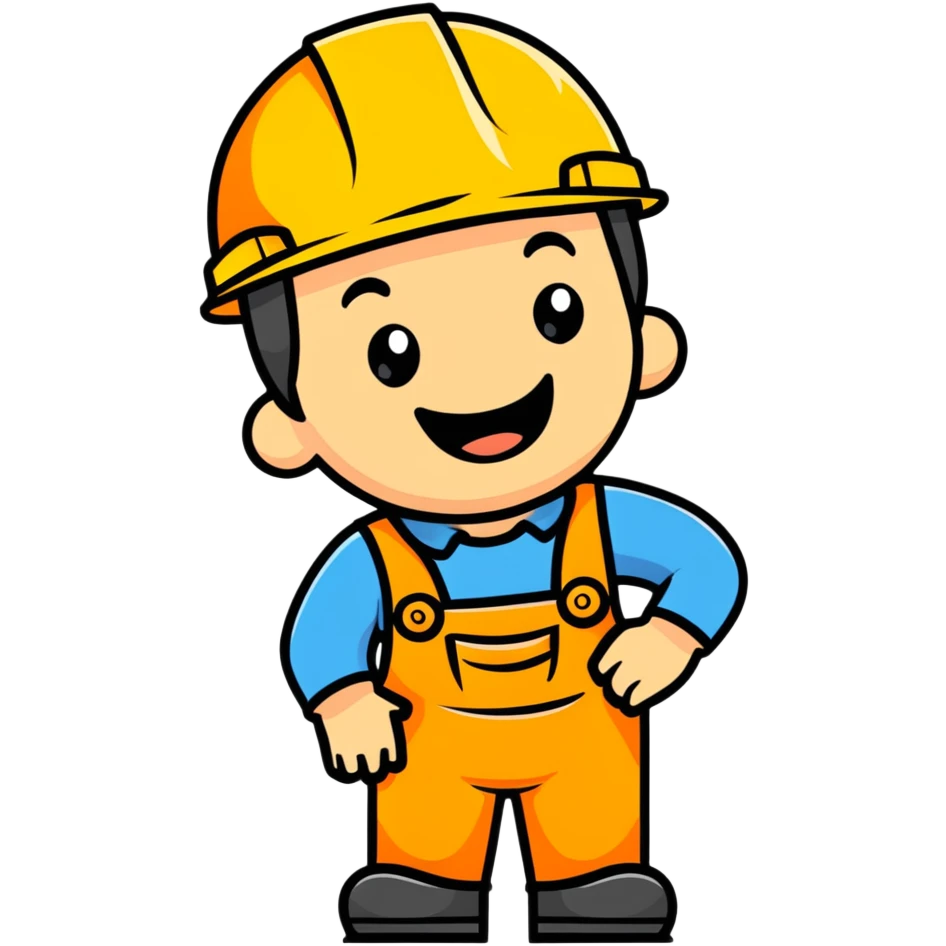 builder laughing hard emoji