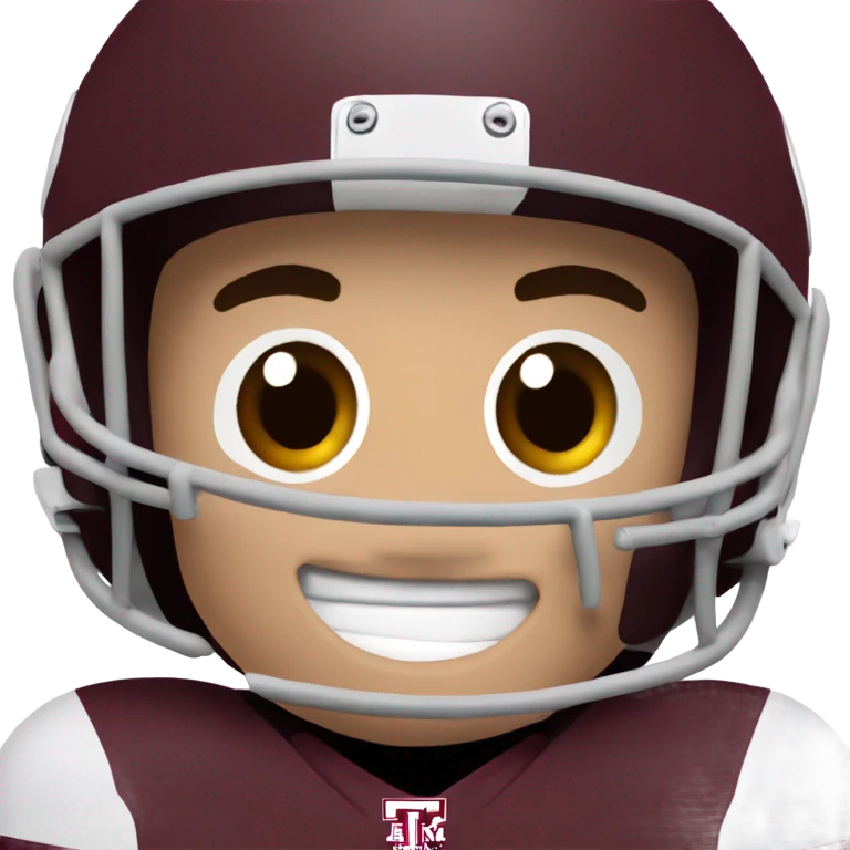 Johnny manziel in a Texas a&m maroon uniform holding up one thumb  emoji