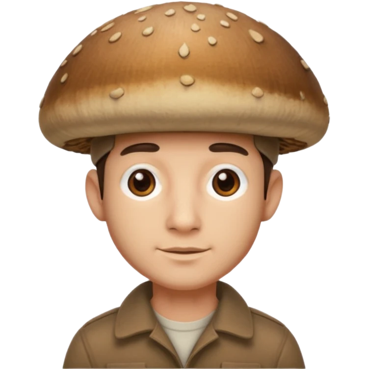 mushroom capped man
 emoji