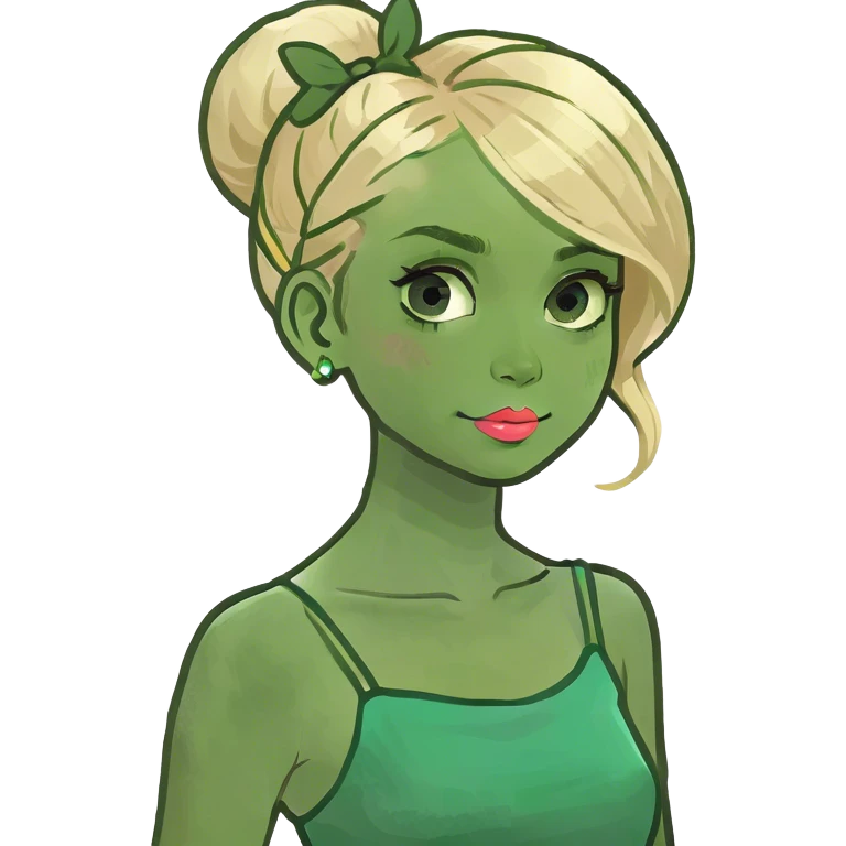 garota loira fofa emoji