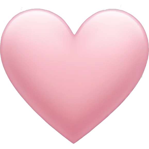 light pink heart emoji