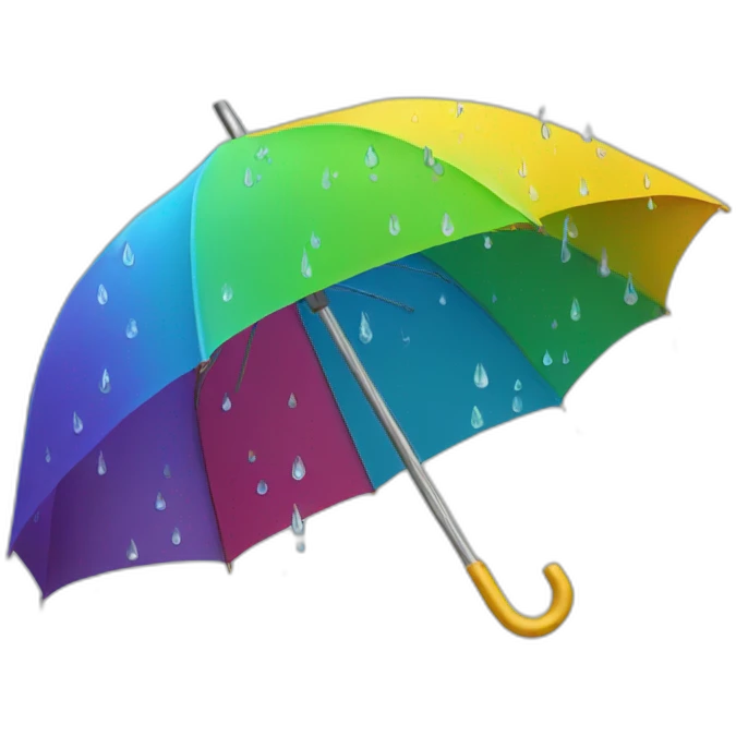 Umbrella with raindrops emoji