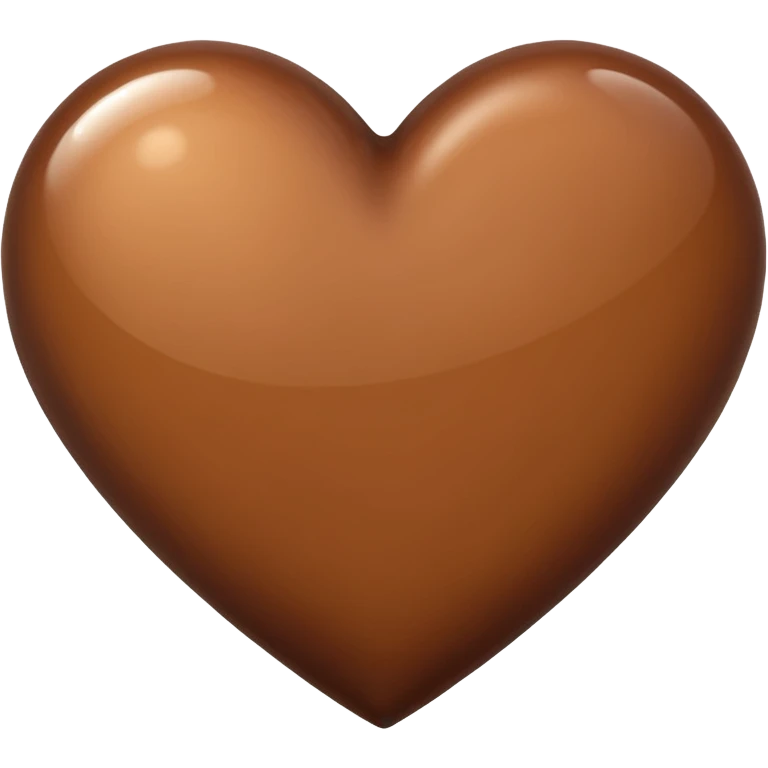 коричневое сердце emoji