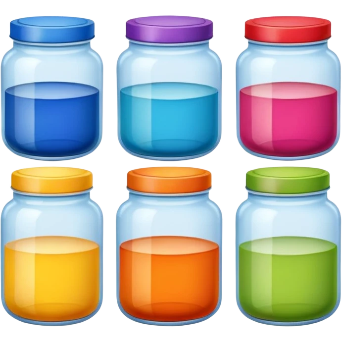 paint jars
 emoji