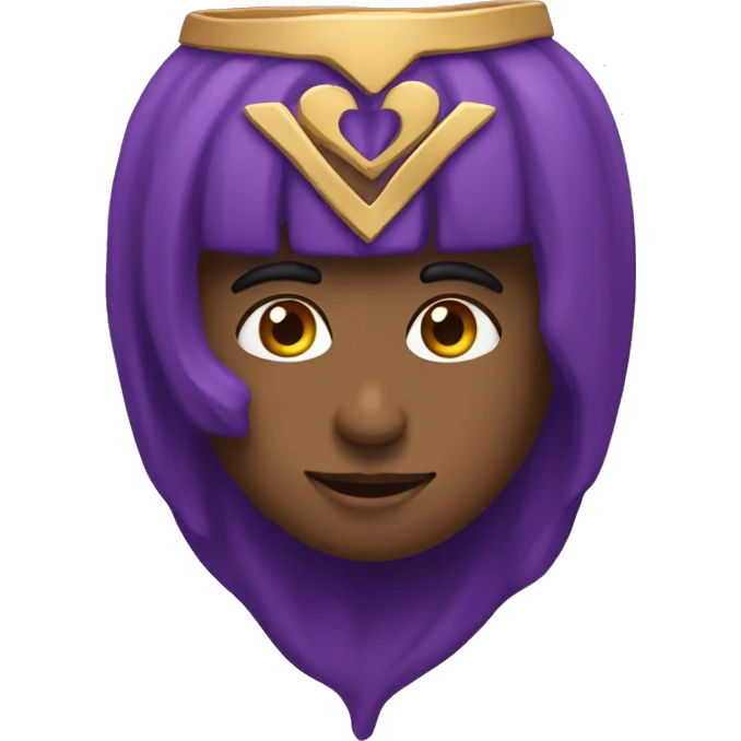 Purple heart emoji