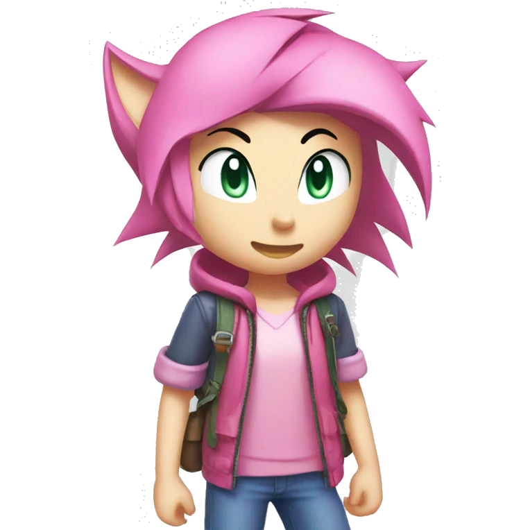 Amy Rose sonic emoji