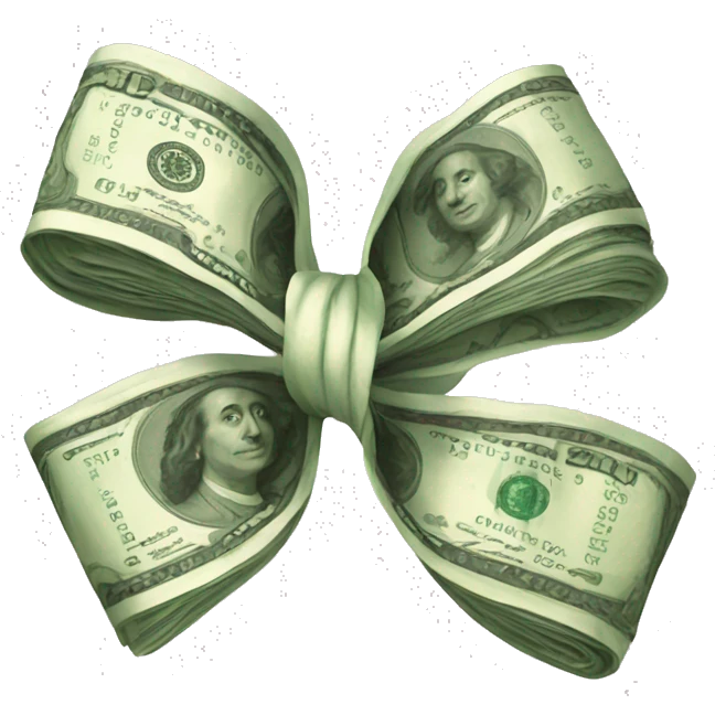 Money bow emoji