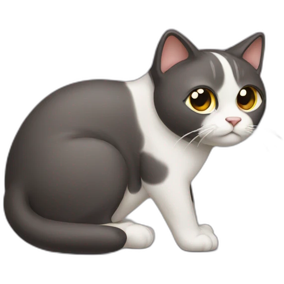 cat pooping emoji