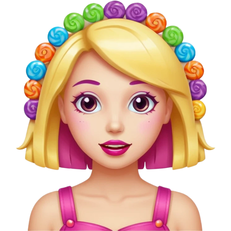 candygirl made of candy emoji