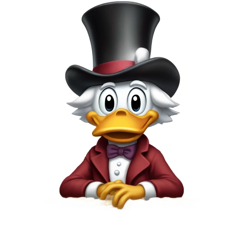 scrooge mcduck counting money emoji