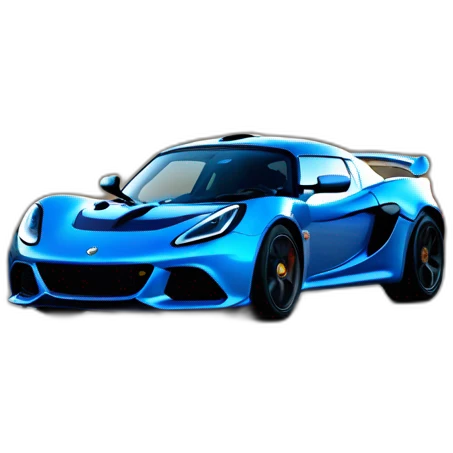 Blue Lotus exige with the number plate V7NLL emoji