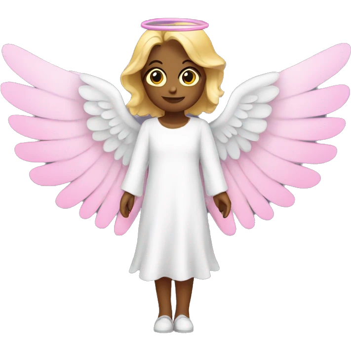 Angel with pink wings emoji