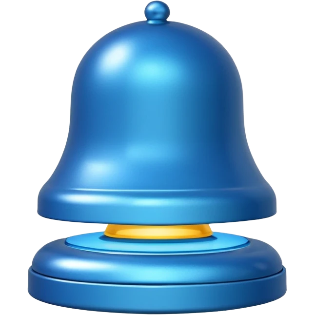 blue notfication bell emoji