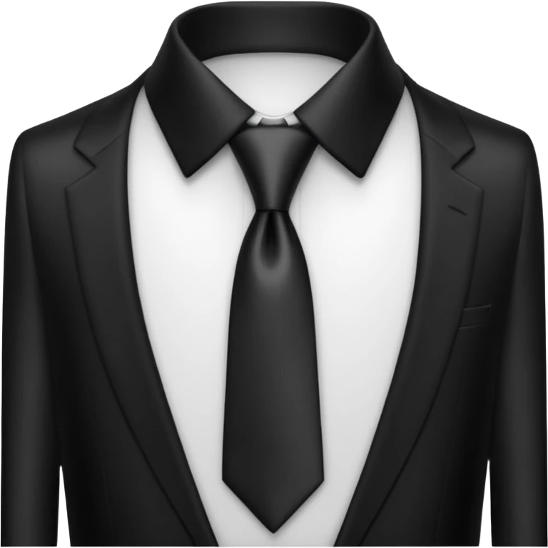 standerd tie, genrate only tie which is in black color emoji