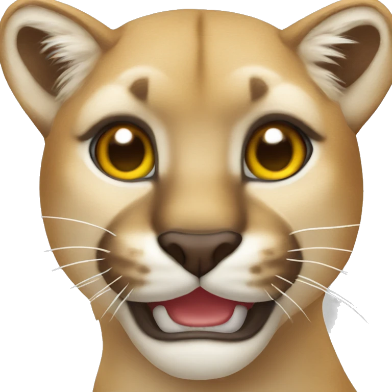 Happy Cougar emoji