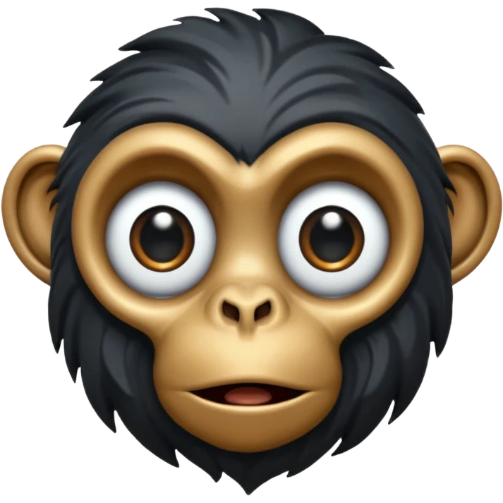 apes freaking out as black hole forms before them emoji
