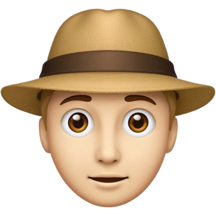 Şapkalı yüz emoji