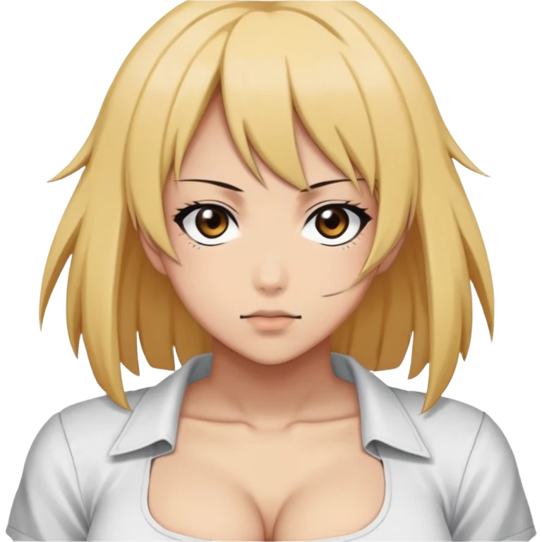 Makima from anime Chainsaw man have big boobs  emoji