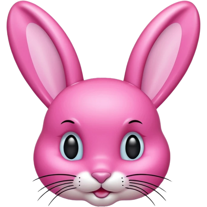 Y2K Playboy bunny head logo emoji