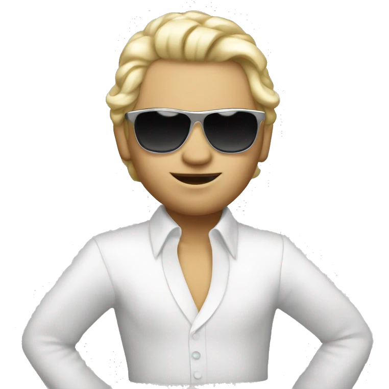 white disco dancer emoji