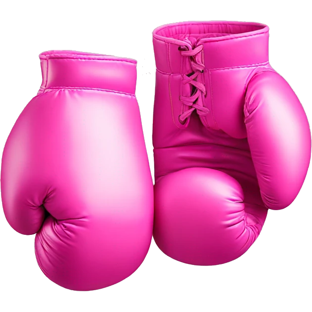 pink boxing gloves emoji