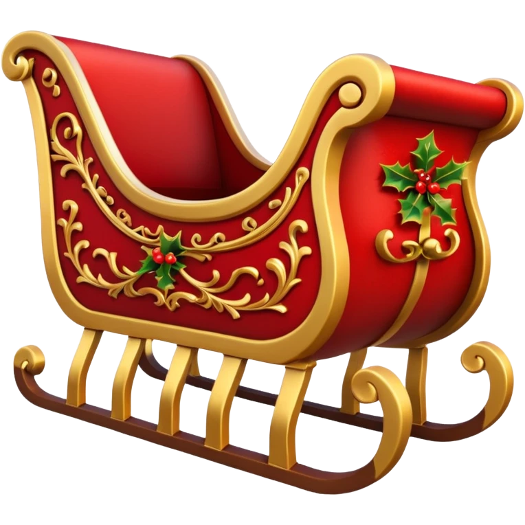 santa's sleigh emoji