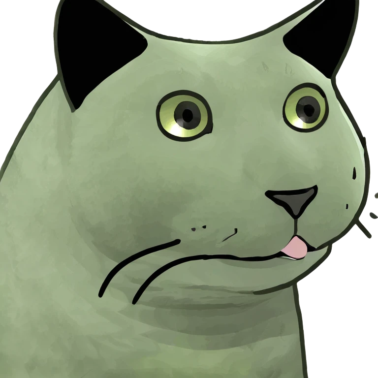 Cat with a mouse emoji