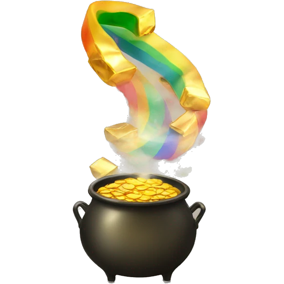 road tk te pot of gold emoji