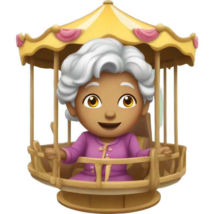 grannies on the carousel emoji