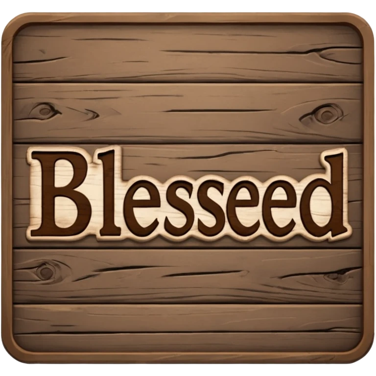 a sign "blessed" emoji