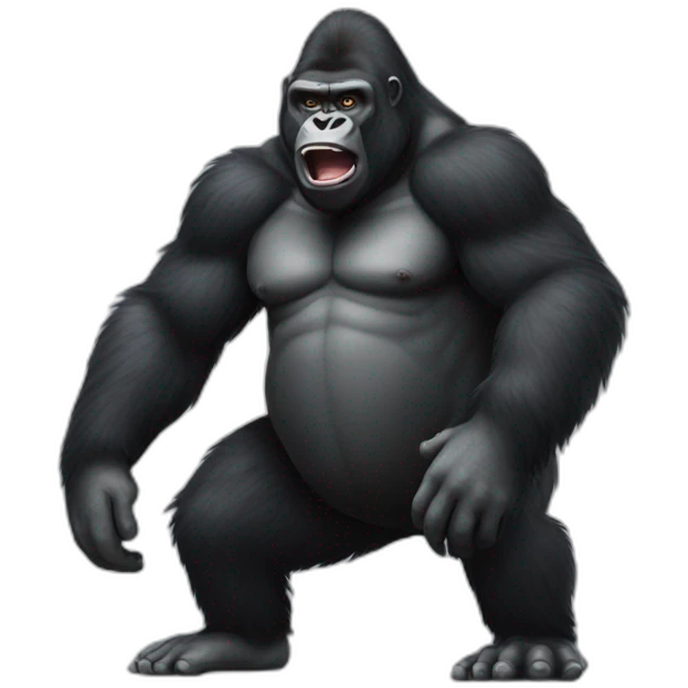 Gorilla body fart emoji
