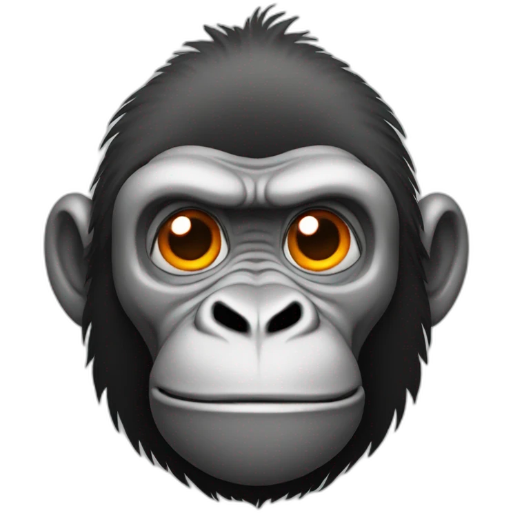 Orange gorilla emoji
