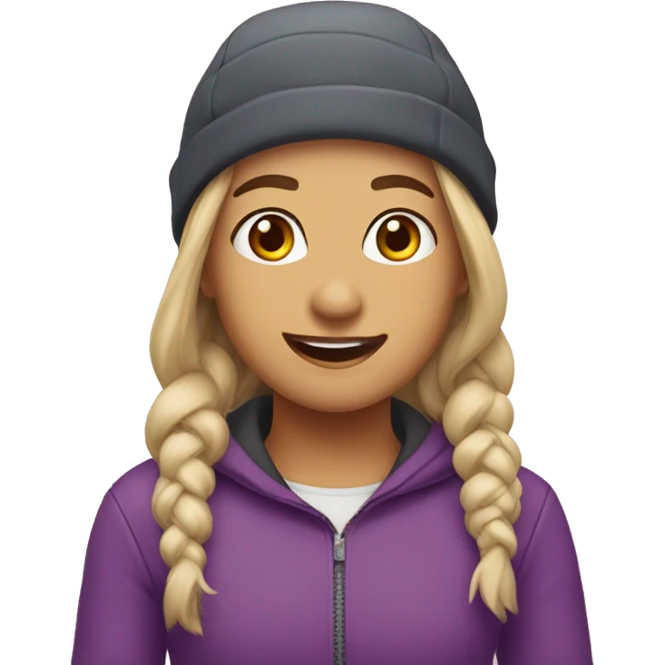 Uma rapariga a andar de patins  emoji