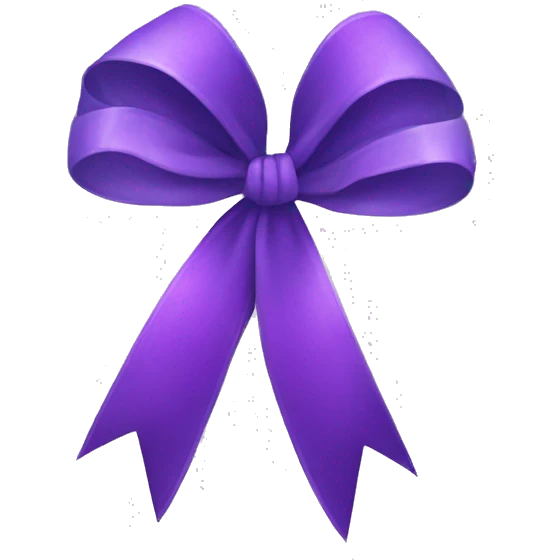 Purple aura bow emoji