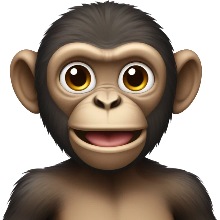 Monkey having fun emoji
